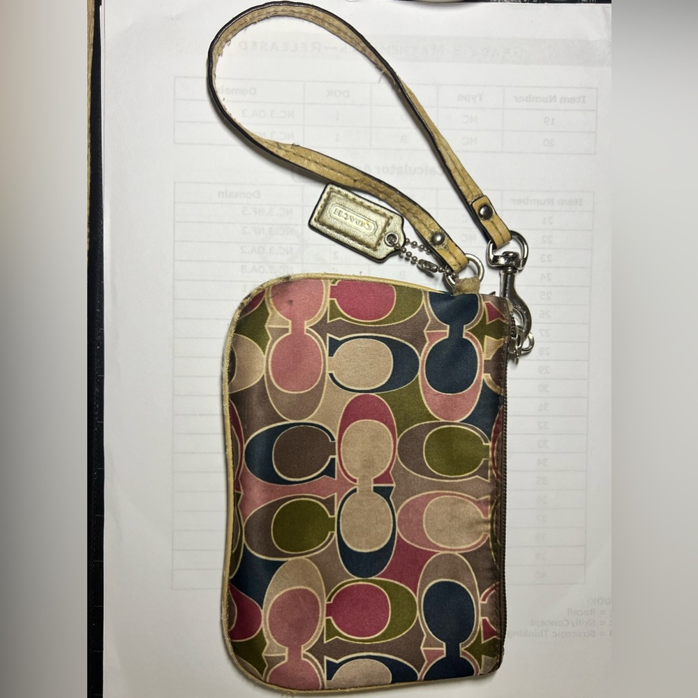 Coach wristlet wallet